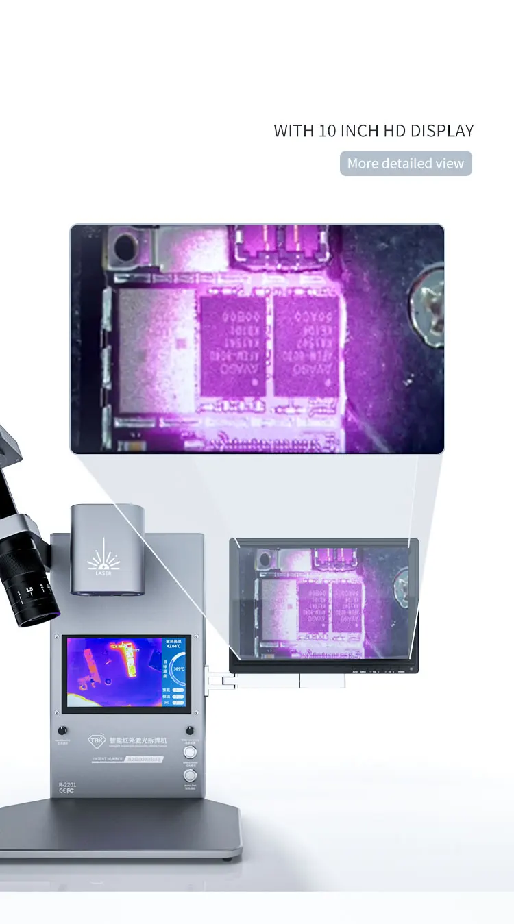 Mini 2 In 1 Intelligent Thermal Infrared Imager Analyzer BGA Rework Station with Built-in Laser Heating De-soldering