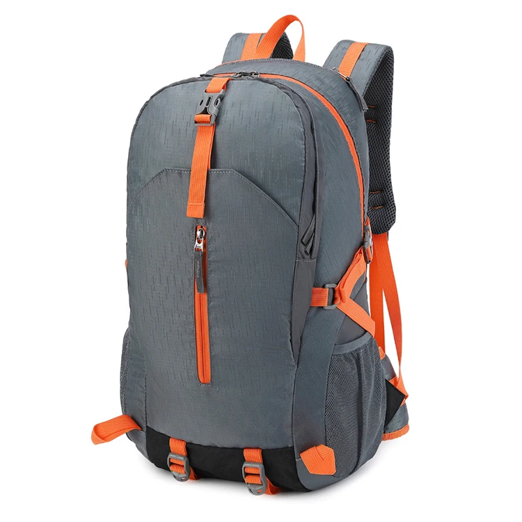 factory grey oxford large capacity camping waterproof hiking backpack men travel durable outdoor camping backpack bag for women