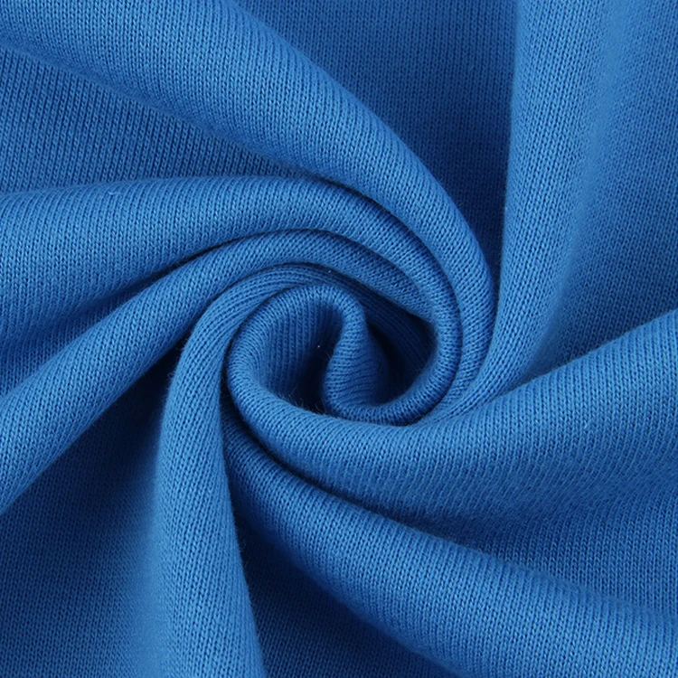 97% cotton 3% spandex stretch high quality cvc custom colors thick french terry fabric stock for sweatshirt