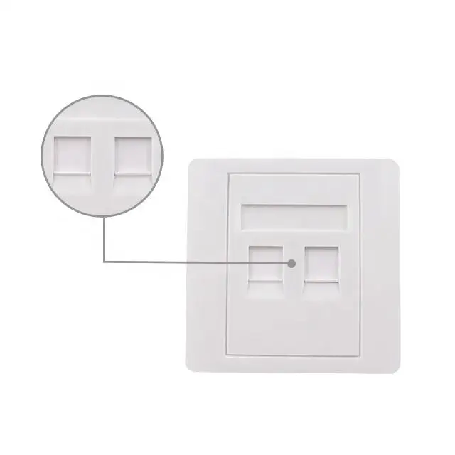 Панель 1 2 4 порта модульная лицевая пластина тип 86 Cat5 Cat6 Rj45 Keystone