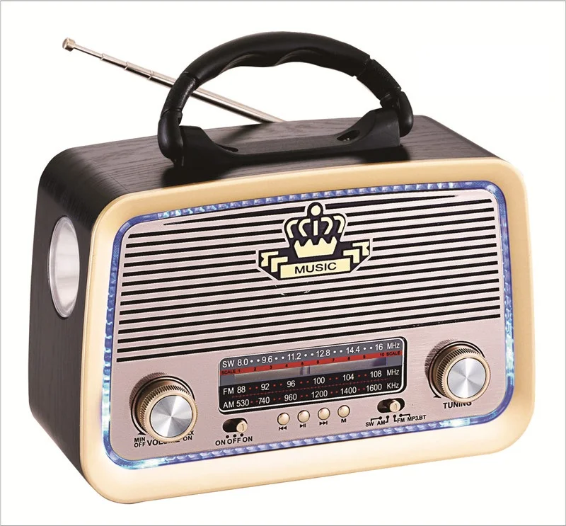AM / FM Usb зарядка встроенный динамик Ретро стиль