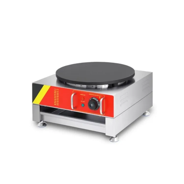 Professional Commercial Automatic Adjustable Temperature crepe rolling machine pancake pan rotating crepe maker