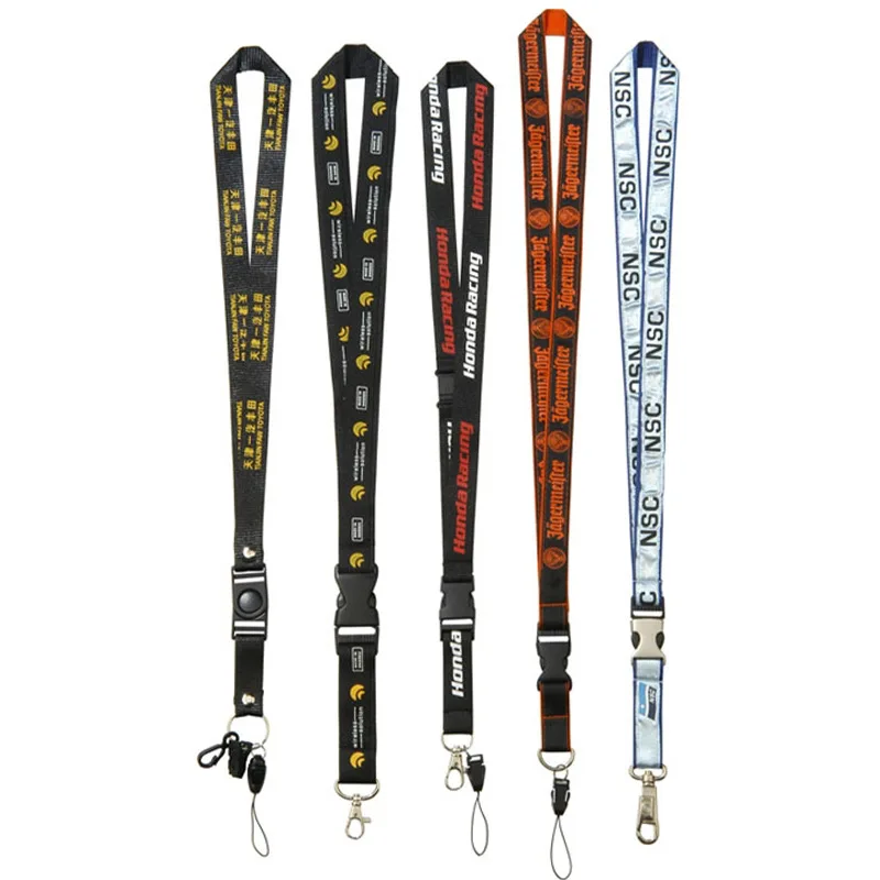 Custom Logo personalized Lanyard Customised Dye Sublimation Polyester Keychain Neck Lanyard Wholesale
