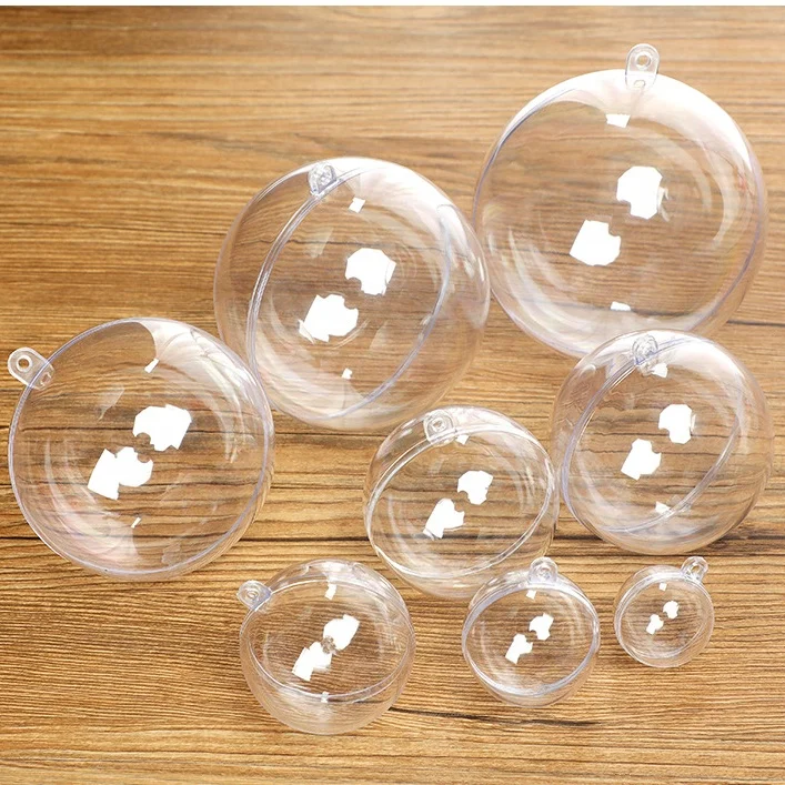 PS Christmas Decoration Ornaments Ball Openable Hanging Clear Christmas Balls