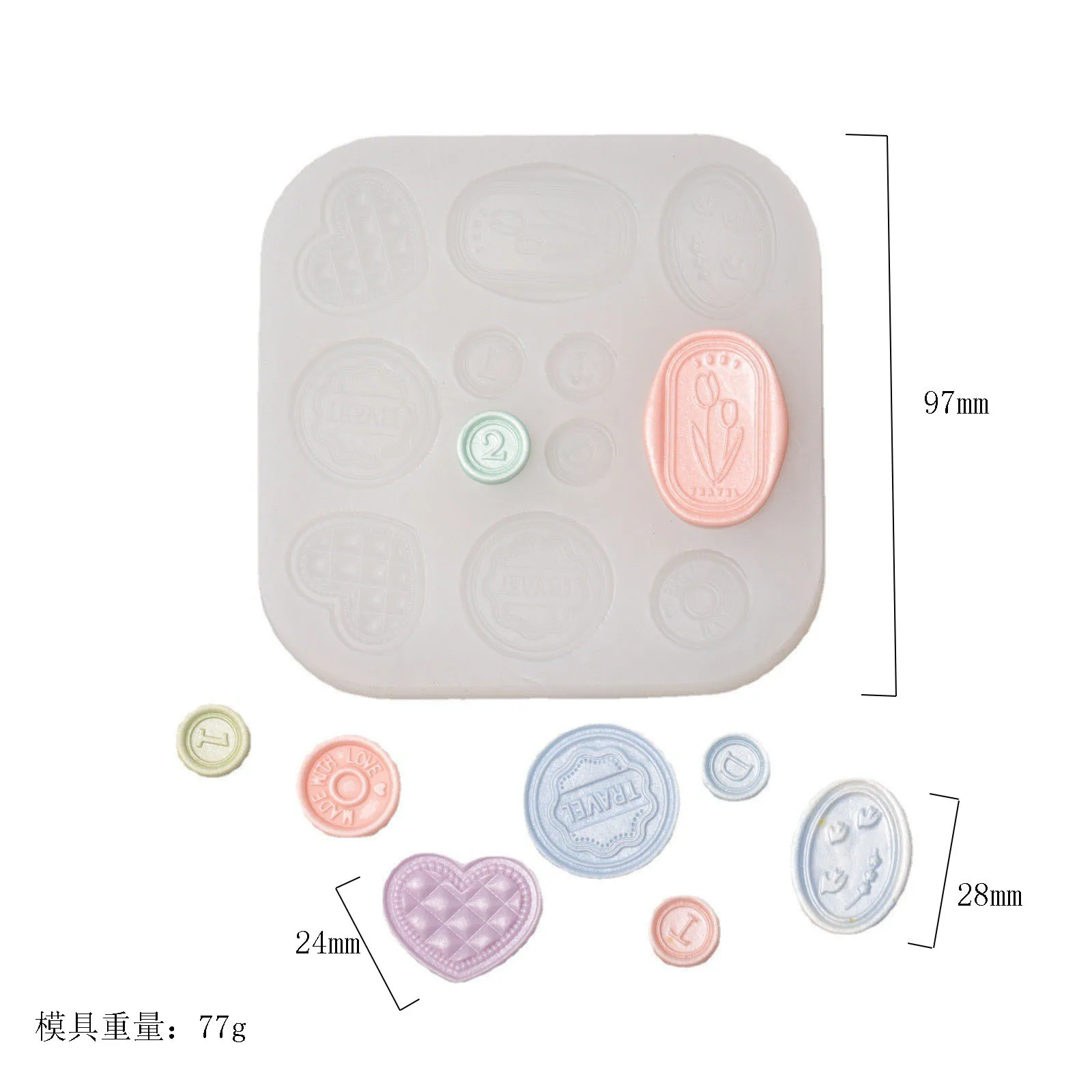 Silicone Candle Mold Epoxy Resin Soap Mould for Candle Making DIY Clay Plaster Handmade Craft Casting Mould Cake Decor