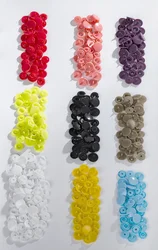 T3/T5 /T8/ Snap Button Plastic with Snaps Pliers and Organizer Storage Containers9colors100sets plastic buttons with tools