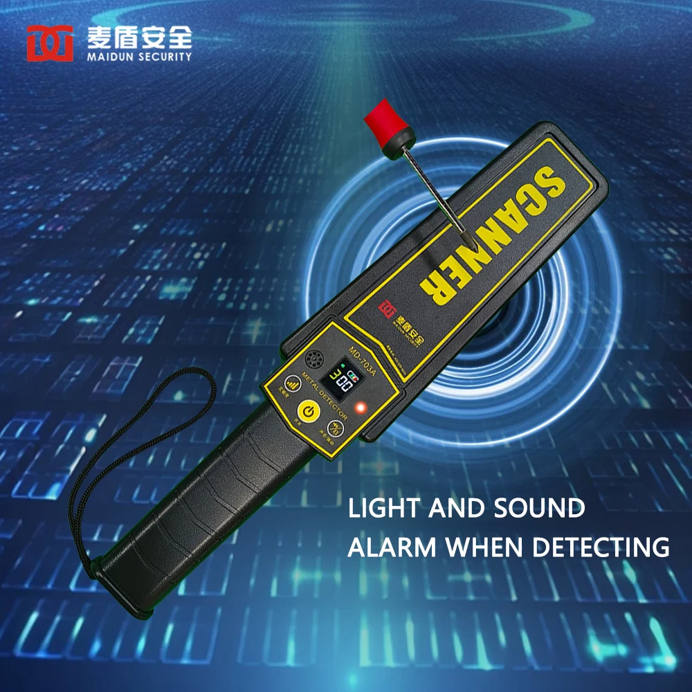 Factory Price Hand Held Metal Detector CE ISO RoSH Security Guard Equipment Body Scanning Wand for Security Checking