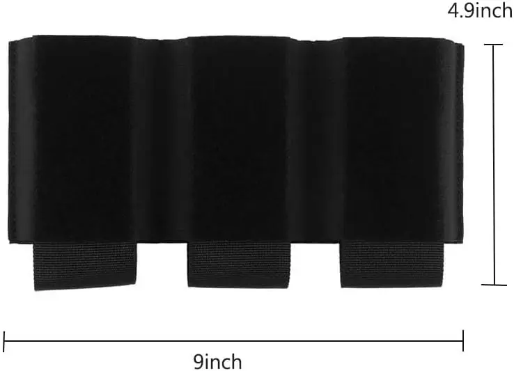 Elastic Triple 5.56 Magazine Pouch Tactical Vest 556 Mag Pouch Magazine Holder Retention Built in Inserted Hook Loop Mag Bag