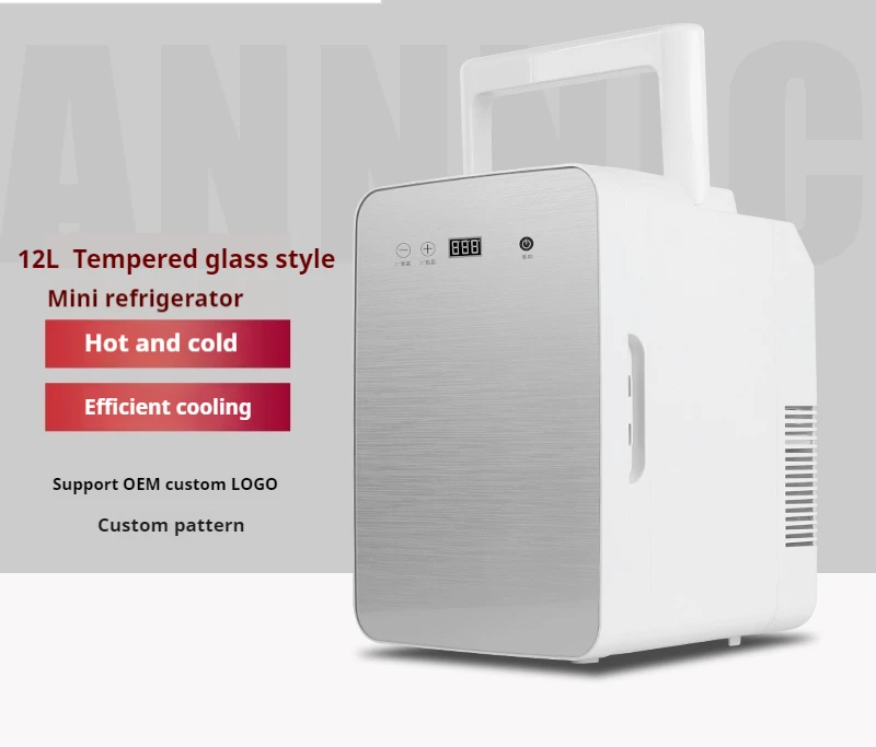 Wholesale  Mini Fridge 12L Fridge Magnet Machine With Intelligent Display Temperature Control Mini Cosmetics  Refrigerator