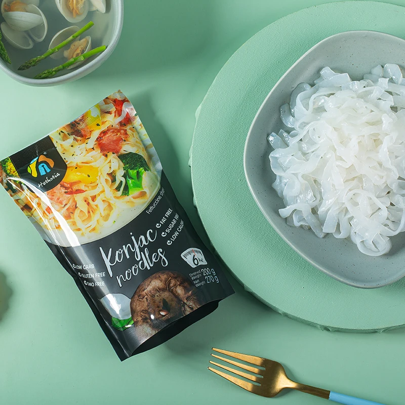 Zero Net Carbs Vegan Low Sodium No Additives Instant Konjac Noodles Shirataki