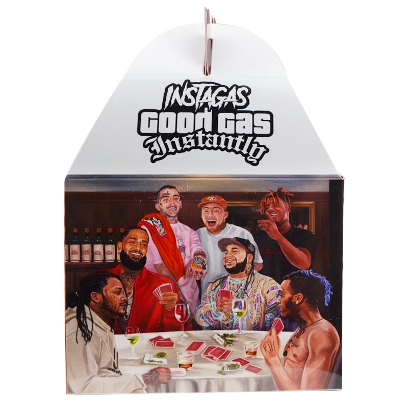 Custom Takeaway Fried Chicken Box Fast Food Packaging  French Fries Packaging Burger Fry Chicken Paper Boxes With Handle