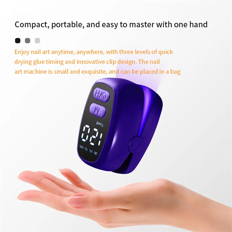 Home DIY Rechargeable Nail Fast Drying Gel Polish UV LED Nail Lamp Portable Mini UV Light for Gel Nails