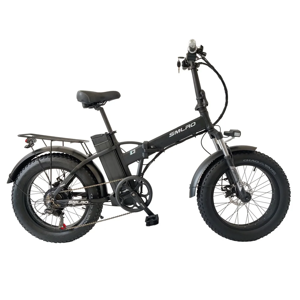 Smlro E3 Electric Mountain Foldable Bike Electric Bike 48V 500W 1000W 20AH 20*4 Inch Bicycle Fat Tire Ebike 7 Speed e bike