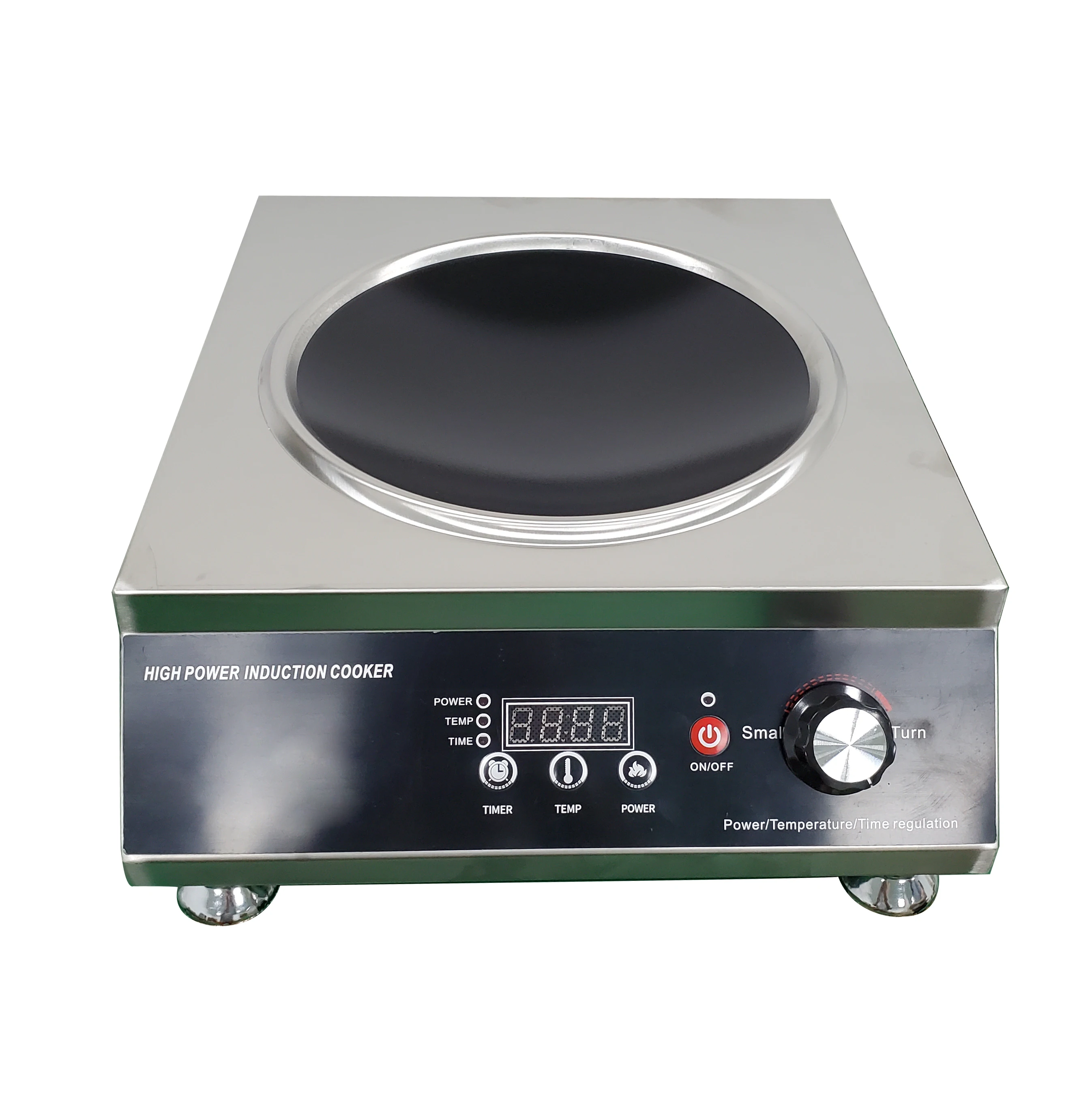 Best sale commercial induction cooker concave style induction cooktop high speed electric cooker with stainless steel finish