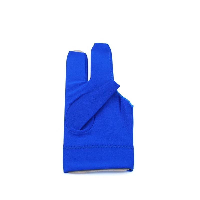 High quality snooker pool left hand open three finger glove billiard accessories