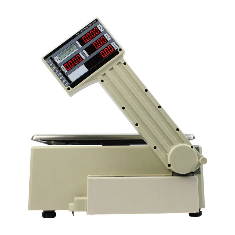 30 kg Barcode Label Printing Scale Price Supermarket Weighing Scale