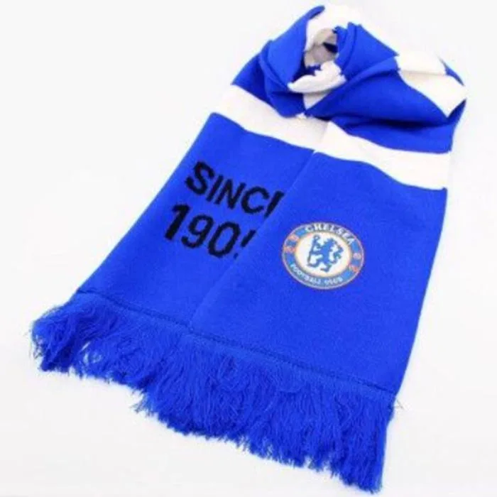 Personalized Comfortable Premium Knitting Fashions cashmere Sport Soccer Scarf With Tassel