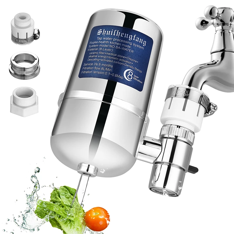 Фильтр для кухонного смесителя домашний очиститель водопроводного крана удаление вредных веществ крепление раковины