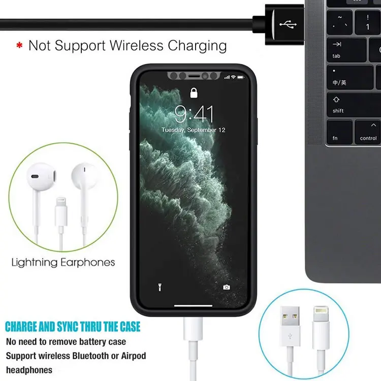  6000 мА/ч уникальные Силиконовые 11 Чехол-аккумулятор power bank ЖК-монитор