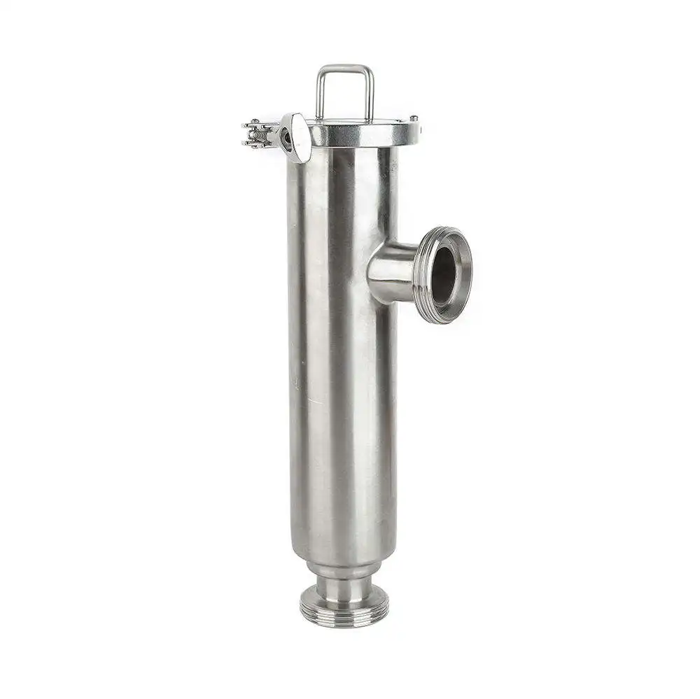 Ss304 Ss316 Stainless Steel Food Grade Filter Clamp Discharge Quick For Milk Beer