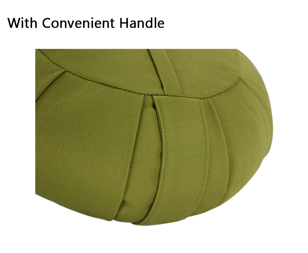 Eco - friendly Buckwheat Husk Relieve Pressure  Yellow Meditation Accessories Cushion  for Rising