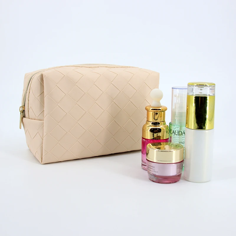 Factory customised gold zipper cosmetic storage pouch bag tpu pvc toilet wash bag makeup bag