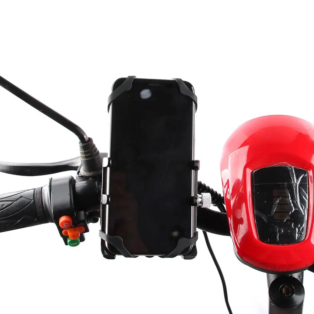GUB G-91 Rechargeable Mobile Phone Holder For Motor Cycle, Scooter, Autocycle, Aluminum Alloy Phone Mount