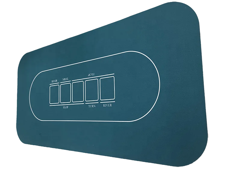 * Poker Accessories Board Game Tablecloth Rubber Poker Mat Desktop Digital Printing Suede Casino Layout 120*60*0.2 Cm 10-15 Days