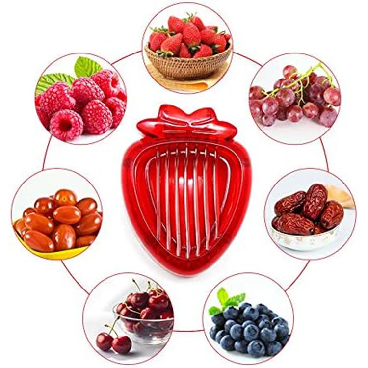 Wholesale Kitchen Gadgets Stainless Steel Fruit Heart Shaped Shell Slicer Shredder Strawberry Boiled Egg Cutter