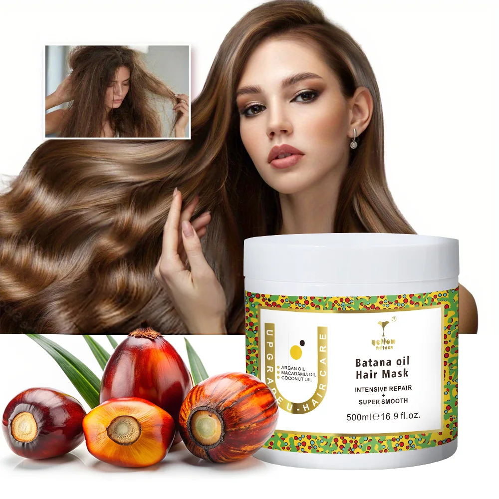 Private label OEM Natural Organic Scalp Nourishing Repair Hair Root Strong Fluffy Batana Oils Hair Mask For Hair Growth