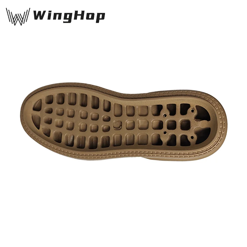 Direct Factory Custom Durable Soft EVA Shoe Soles for Men Non-Slip Lightweight Wear-Resistant Leather Shoes Black Outer Soles