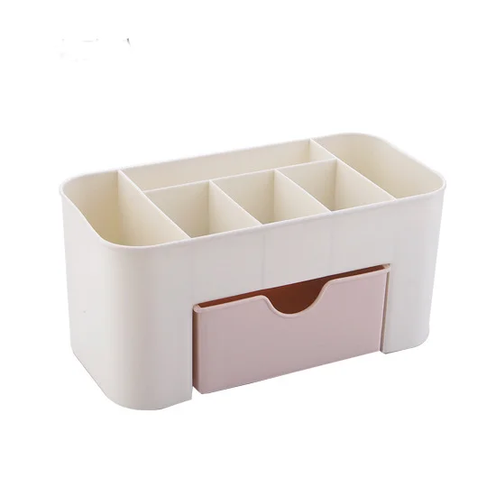 Drawer Type Desktop Storage Box Cosmetic Jewelry Box Simple Household Multi-functional  Plastic Storage Bins & Boxes