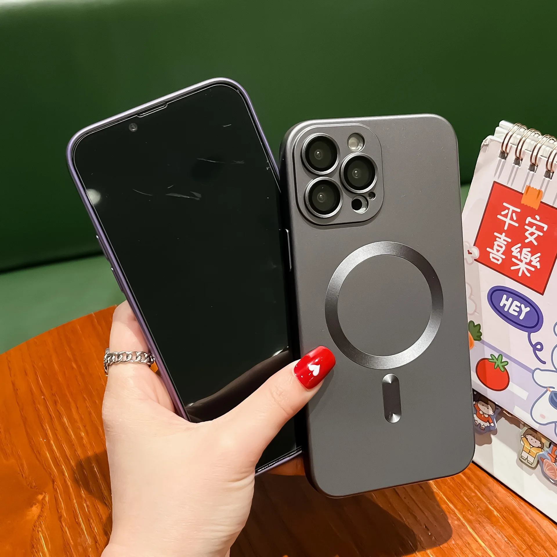 luxury magnetic cell phone back cover for iPhone 14 Pro max popularity skin feel mobile phone case for iPhone 15 14 13 12 11