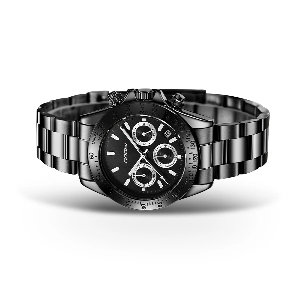 Sinobi Wristwatch with Calendar Branded Quartz Watches for Online Selection