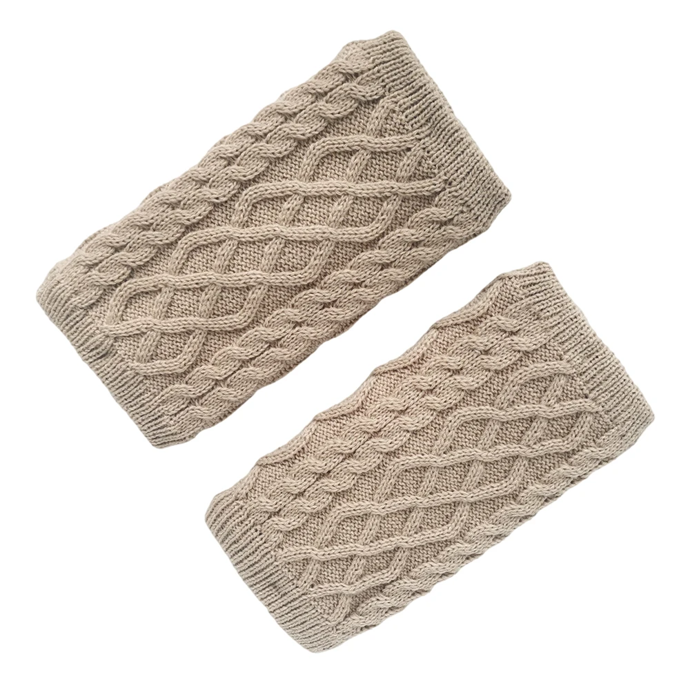 
Customized Fur Leg Warmer Women Solid Color Knit Socks Boot Cuff With Wholesale Price 
