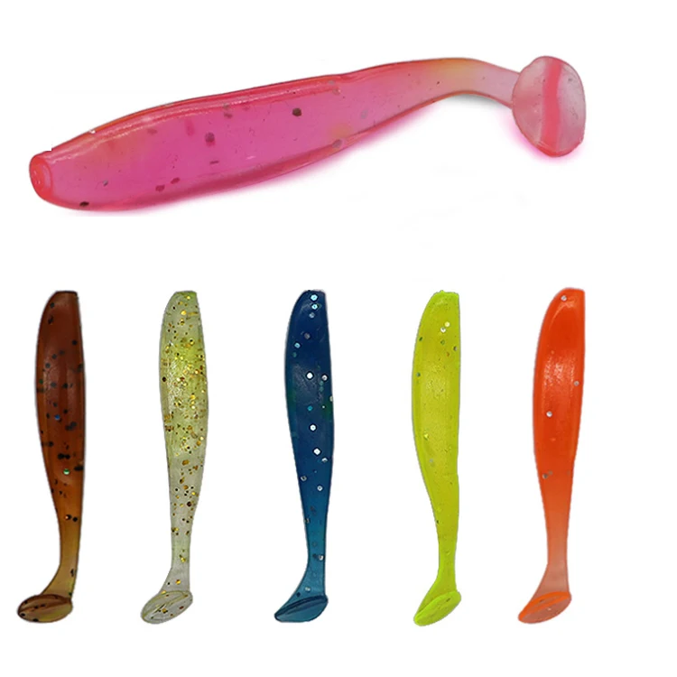 6.5cm/2g Soft Bait Jig Wobbler Fishing Lures Japan Shad Swim Baits Artificial Head Fly Silicon Rubber