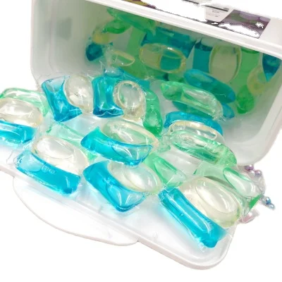 Private Label Water Soluble PVA Film Washing Softener Fragrance 3 in 1 Laundry Pods Capsules