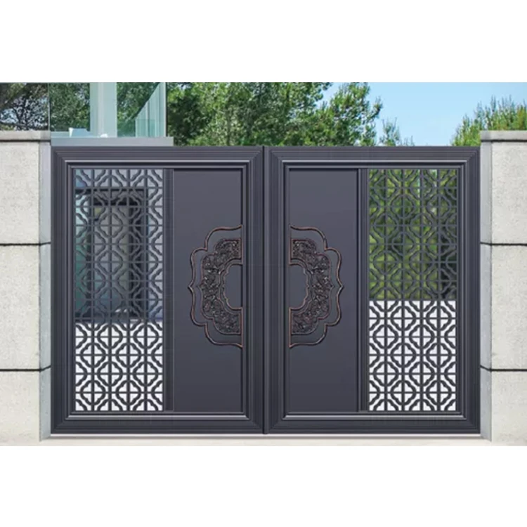 Chinese Courtyard Decorative Door Flowers Closet Louver Door Front Door antique wrought iron garden gate