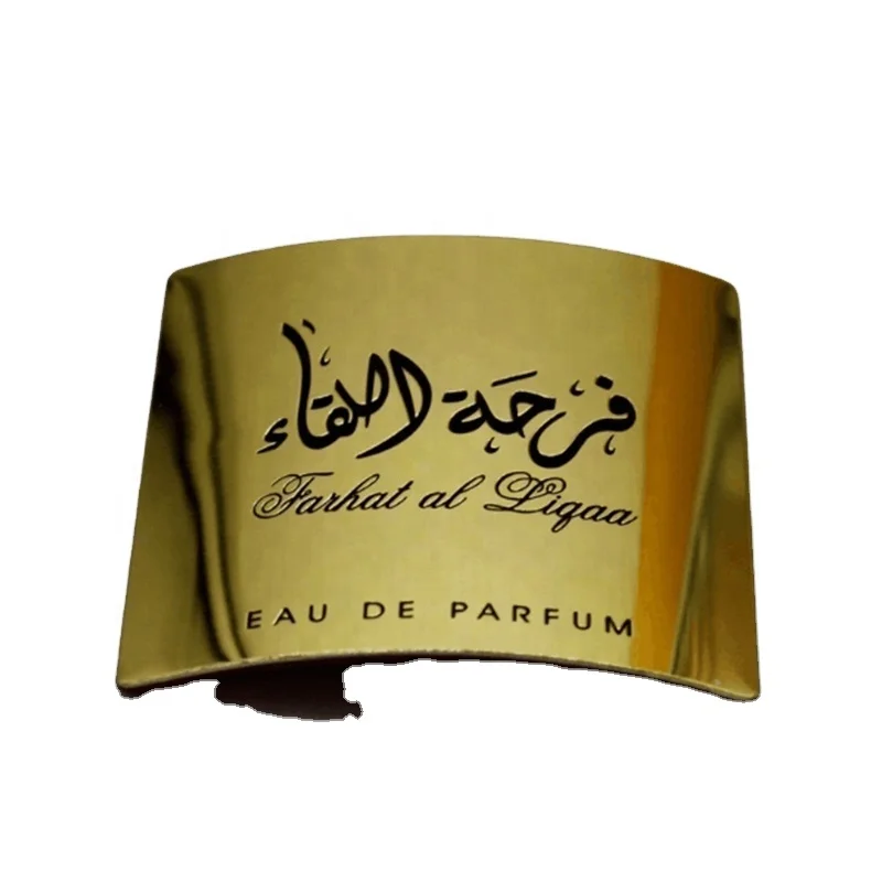 3d Logo Tag Pantone Customised Metal Logo Labels Aluminium perfume Nameplate