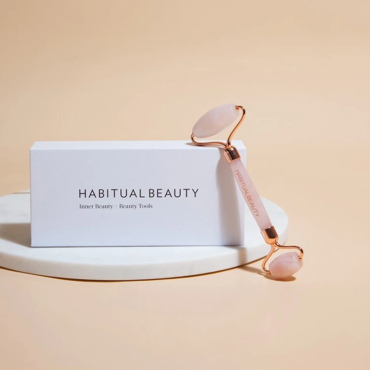 
custom black bule luxury gift natural jade roller face tool butterfly spacial shape gua sha set packing paper boxes for package 