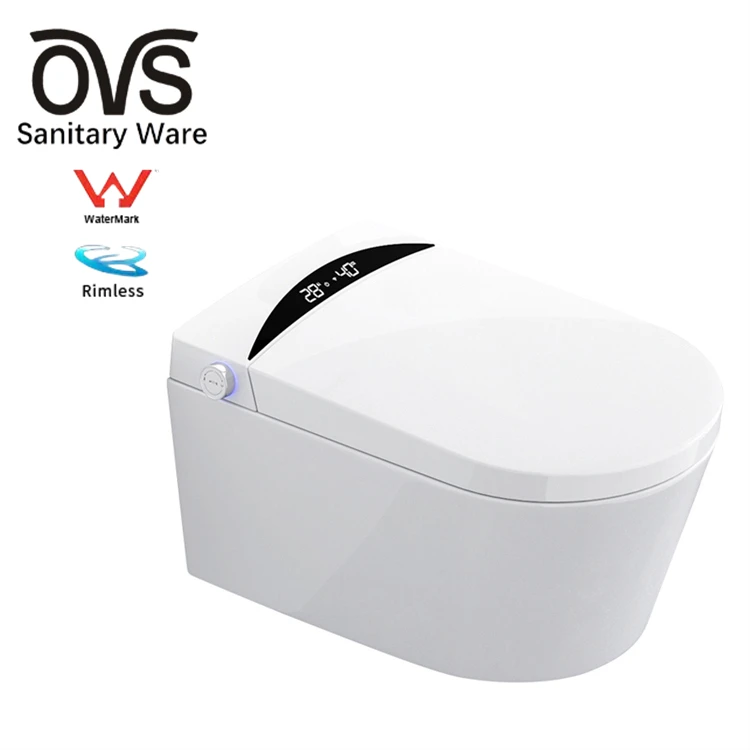 OVS WaterMark Australia Intelligent Toilets Smart Peeping Chinese Seat Electric Bidet Cover Automatic Toilet