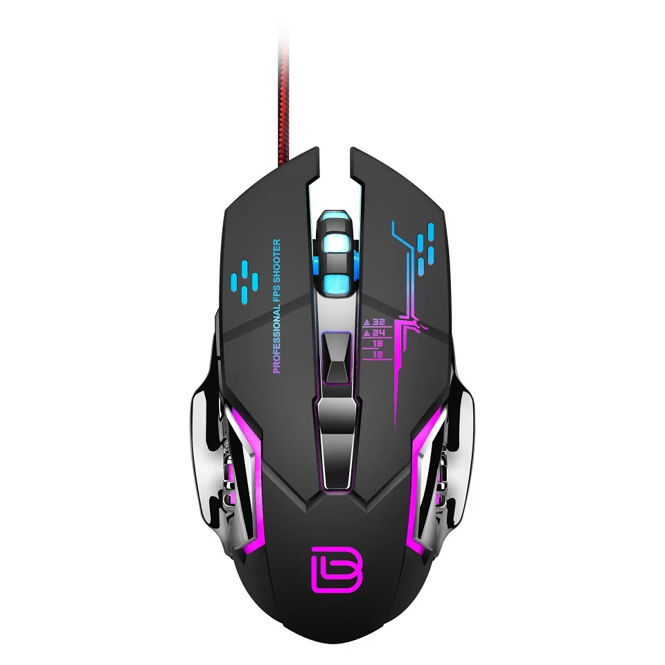 Bajeal G8 usb wired Gaming mouse 7D high DPI game mice RGB colorful l Gaming Mouse for gamer computer
