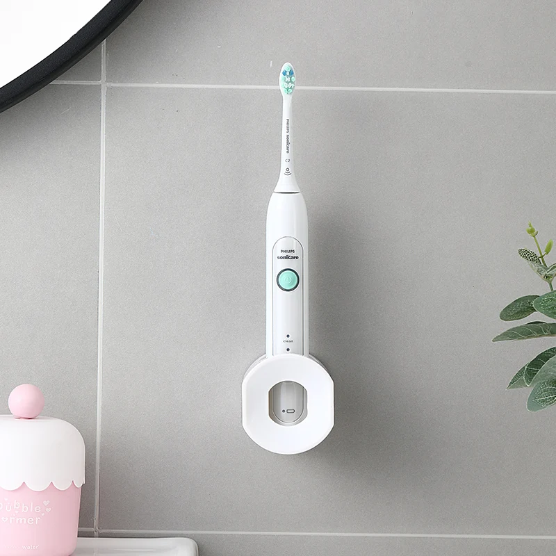 Лидер продаж Amazon, не пробиваемый клей 3 м, водонепроницаемый держатель для зубной щетки, самоклеящийся настенный держатель для электрической зубной щетки