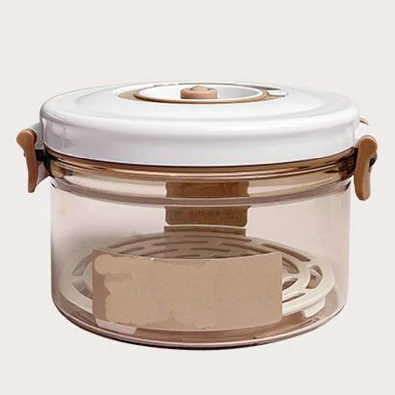 Hot Sale Custom 200ml 400ml 500ml 750ml 1000ml Vacuum Round Plastic Food Storage Containers With Lids Food Storage Container
