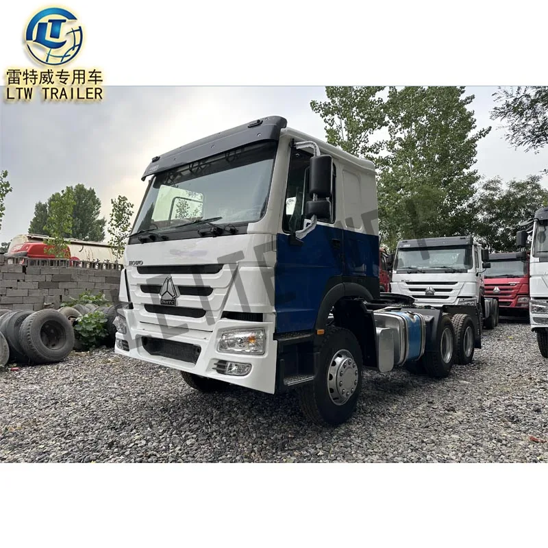 Sinotruk Howo 6*4 Новый или подержанный LHD грузовик головка дизельный двигатель Механическая Трансмиссия Euro 2 тягач для продажи Африка