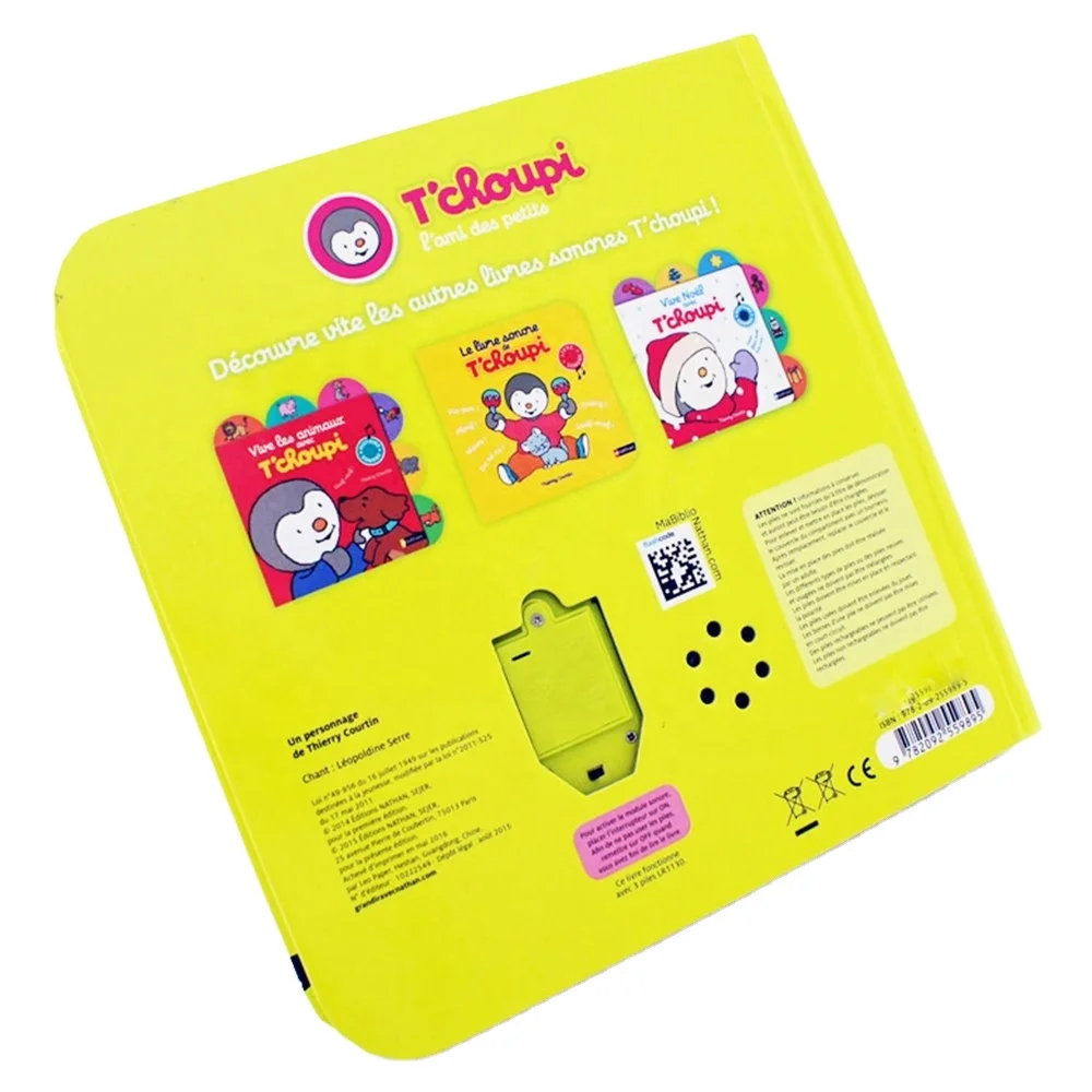 OEM factory Customized children song book sound book music book
