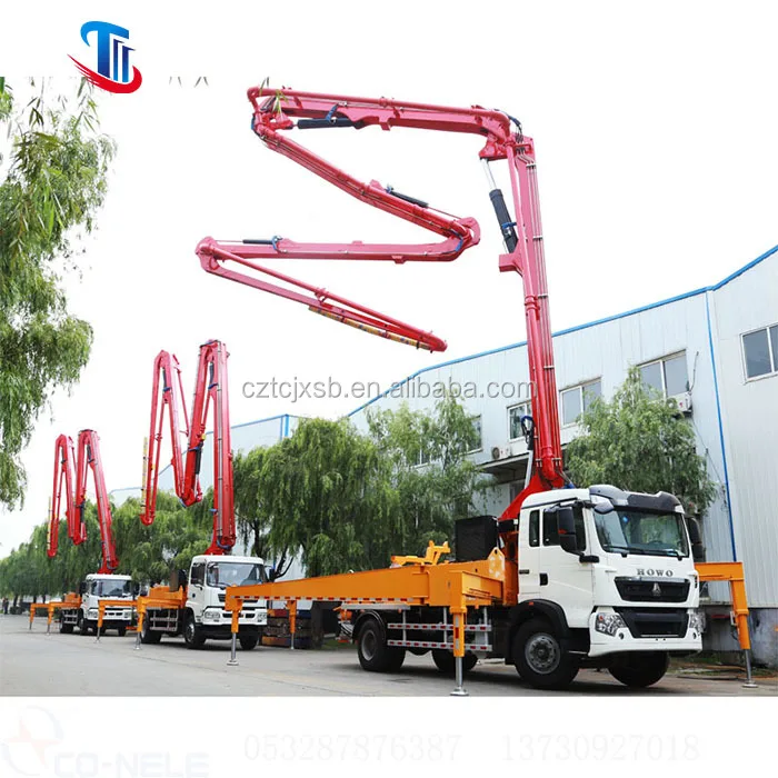 58m ISUZU 58M hydraulic mobile truck mounted concrete pump truck price