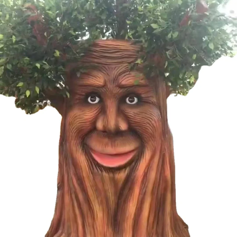 High Quality Animatronic Big Size Plant Simulation Realistic Talking Tree Move Decoration Plant Sculpture