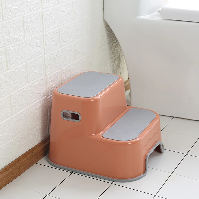 Hot selling bathroom none slip baby toilet training plastic toddler step stool