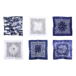 Fiona Custom Square Cotton Head Scarf for Women Neck Hair Scarves Wraps Headscarf Hair Bandanas Night Sleeping Wrapping